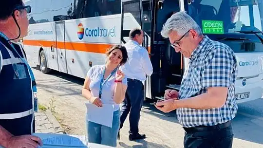 Tur otobüslerine denetim