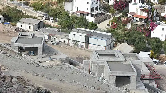 TURİZM SEZONU BİTTİ İNŞAAT SEZONU BAŞLADI