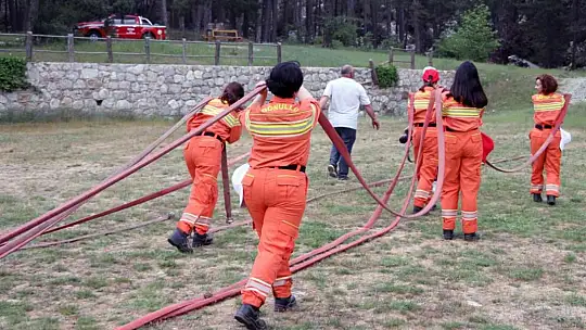Türk Kızılay çalışanlarına yangın eğitimi