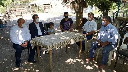 Vali Tavlı, yangından etkilenen bölgelerde incelemelerini sürdürüyor