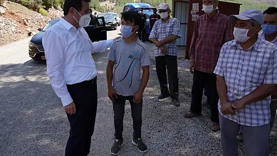 Vali Tavlı, yangından etkilenen bölgelerde incelemelerini sürdürüyor