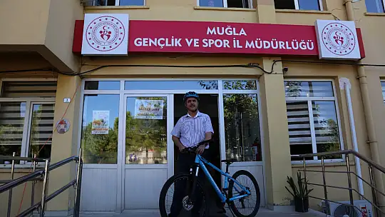 MUĞLA'DA İŞE BİSİKLET İLE GİTTİLER