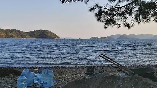 Göcek'teki koyda kaçak yapılaşmaya inceleme başlatıldı