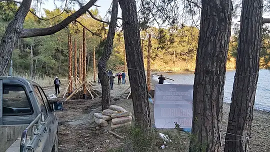 Göcek'teki koyda kaçak yapılaşmaya inceleme başlatıldı