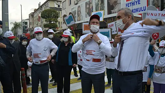 Fethiye'de kırmızı çizgi uygulamasına başlandı