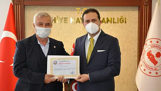 Kaymakam Fırat'tan iş adamlarına teşekkür