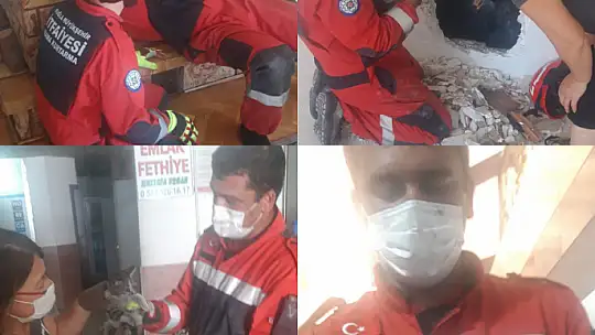 Şömine bacasında mahsur kalan yavru kedi kurtarıldı