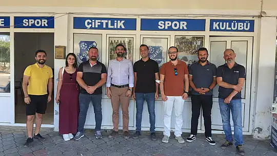 Genç siyasetçi Çelik'ten, Çiftlikspor Kulübü'ne ziyaret
