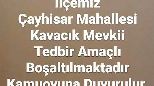 Köyceğiz'de tedbir amaçlı tahliye