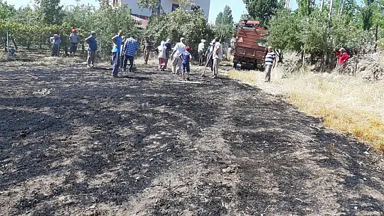 Biçerdöverden çıkan yangın kontrol altına alındı