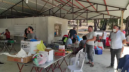 Kızılay, Seydikemer'de yaraları sarıyor