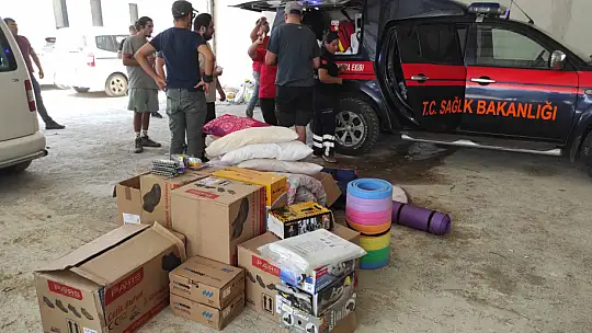 Vatandaşlardan yangın bölgesine anlamlı destek