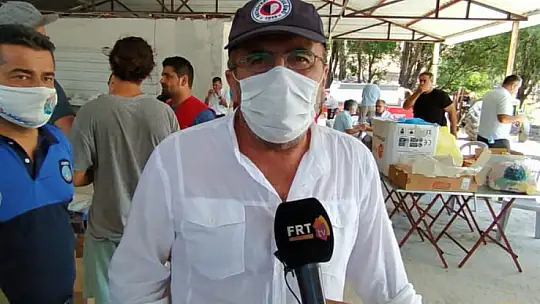 Vatandaşlardan yangın bölgesine anlamlı destek