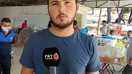 Vatandaşlardan yangın bölgesine anlamlı destek