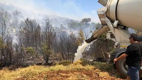 Yangınlarda beton ve inşaat firmalarının seferberliği örnek oldu