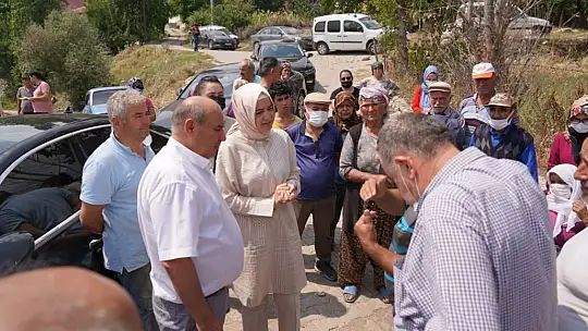 AK Parti MKYK üyesi Dr. Kaya ve Kayseri Milletvekili Karayel, Yangın Bölgesinde