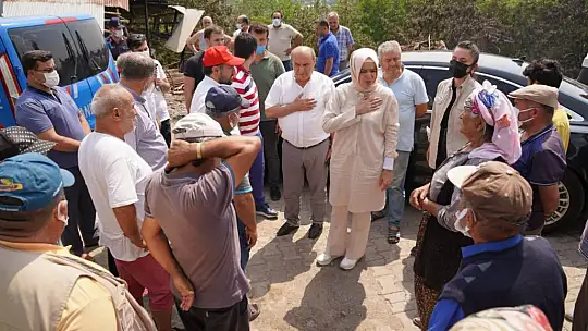 AK Parti MKYK üyesi Dr. Kaya ve Kayseri Milletvekili Karayel, Yangın Bölgesinde