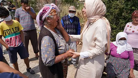 AK Parti MKYK üyesi Dr. Kaya ve Kayseri Milletvekili Karayel, Yangın Bölgesinde