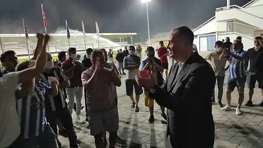 Taraftarlardan galibiyet sevinci