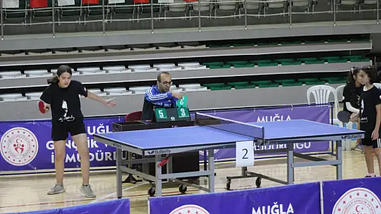 Menteşe Spor Salonu Masa Tenisi İl Birinciliği turnuvasına ev sahipliği yaptı