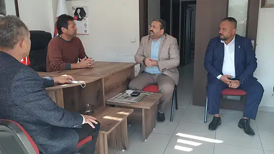 Başkan Sodra ve Kansız'dan, Başkan Canözü'ne ziyaret