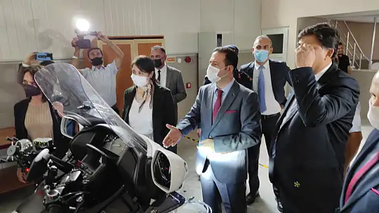 Motorlu araçlar atölyesi törenle açıldı