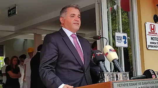 Motorlu araçlar atölyesi törenle açıldı