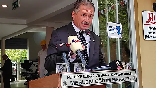 Motorlu araçlar atölyesi törenle açıldı