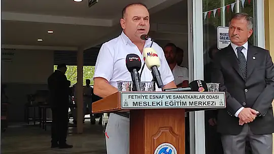 Motorlu araçlar atölyesi törenle açıldı
