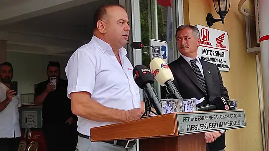 Motorlu araçlar atölyesi törenle açıldı
