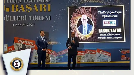 Yılın eğitim ödüllerinde çifte gurur! 