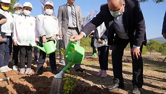 Seydikemer'de yeşil bir gelecek için fidanlar toprakla buluştu