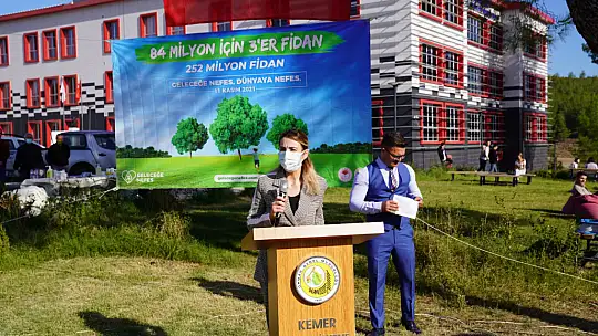 Seydikemer'de yeşil bir gelecek için fidanlar toprakla buluştu