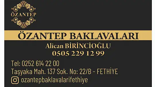 Gaziantep lezzeti Fethiye'de