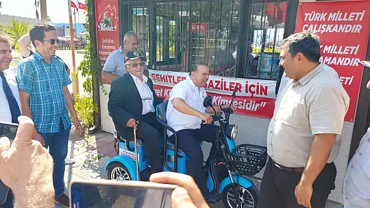 Kıvrak Motor'dan Gaziler Derneği'ne Elektrikli Motosiklet
