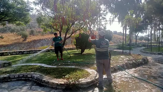 Belediyeden mevsimsel bakım çalışmaları devam ediyor