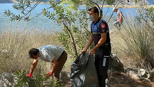 Yangın riskini azaltmak amacıyla çevre temizliği yaptılar