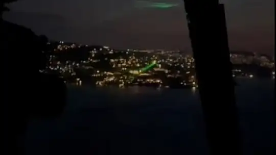 Yangın söndürme helikopterine lazer tuttular