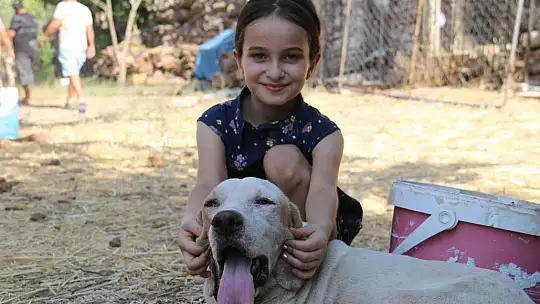 Yangında köpeğinin kulübesi yanmıştı, minik Merve'nin hayali gerçek oldu
