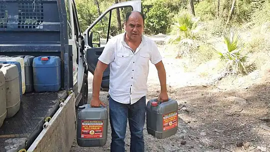 Yangınlara karşı 'su bidonlu' önlem