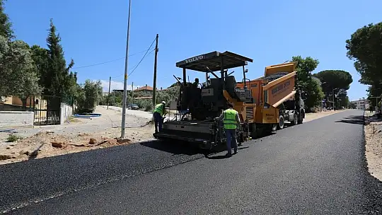 Yatağan'da birinci etapta sıcak asfaltlama yapılıyor