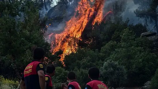 Yatağan'da yangınla mücadele fotoğraf karelerine yansıdı