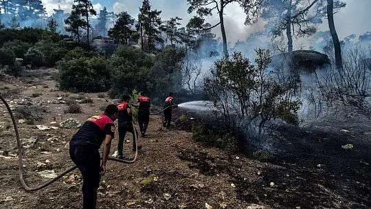 Yatağan'da yangınla mücadele fotoğraf karelerine yansıdı