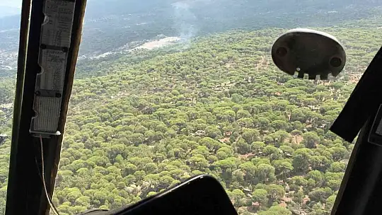 Yatağan'da yıldırım kaynaklı çıkan orman yangın söndürüldü