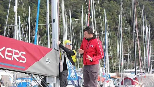 Yelken sporu için 500 kilometre yol kat ediyor
