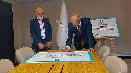 YK ENERJİ, KALDER İLE 'İYİ NİYET BİLDİRGESİ' İMZALADI