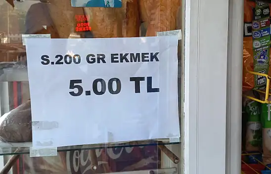 FETHİYE'DE EKMEK 5 TL OLDU