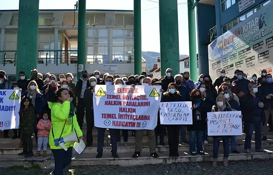 Fethiye'de elektrik faturası isyanı