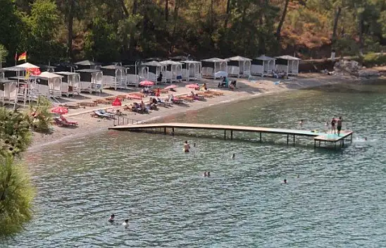 Fethiye sahilleri sakin