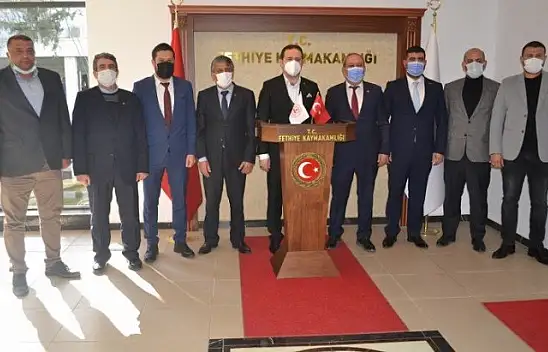 İl Başkanı Korkmaz Fethiye'de bir dizi ziyarette bulundu 